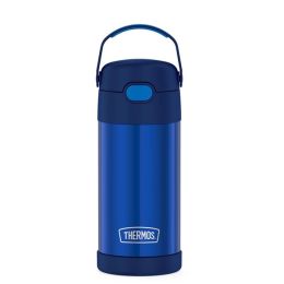 Thermos FUNtainer&reg; Stainless Steel Insulated Straw Bottle - 12oz - Navy