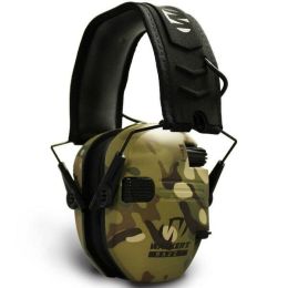 Walkers Game Ear WGE-GWP-RSEM-MCC Razor Slim Electronic Muff Multicamo Tan