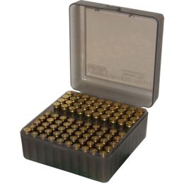MTM Ammo Box 100 Round Flip-Top 223 204 Ruger 6x47 Clear Smoke